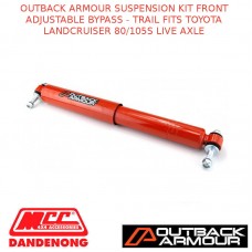 OUTBACK ARMOUR SUSP KIT FRONT ADJ BYPASS TRAIL FITS TOYOTA LC 80/105S LIVE AXLE
